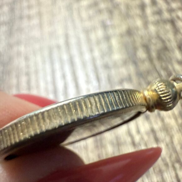 Enameled 1964 Irish Bull Coin Shilling Pendant - Picture 3 of 4